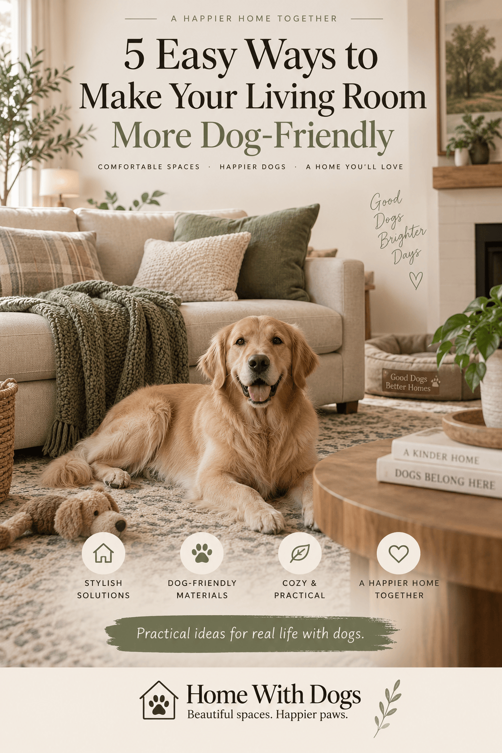 5 Easy Ways to Make Your Living Room More&nbsp;Dog-Friendly