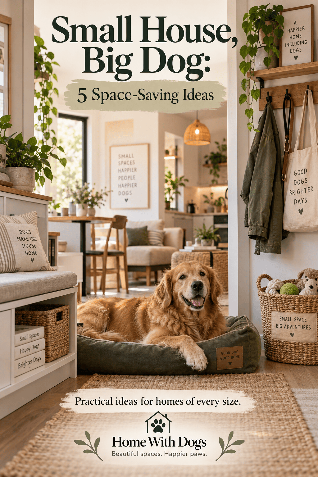 Small House, Big Dog: 5 Space-Saving&nbsp;Ideas